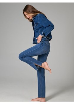 Sinsay - Jeansy straight mid waist - niebieski ze sklepu Sinsay w kategorii Jeansy damskie - zdjęcie 161214302