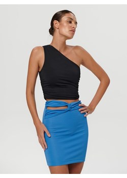 Sinsay - Spódnica mini z wiązaniem - niebieski ze sklepu Sinsay w kategorii Spódnice - zdjęcie 161214350
