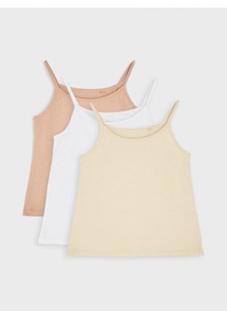 Sinsay - Koszulki 3 pack - biały ze sklepu Sinsay w kategorii Bluzki dziewczęce - zdjęcie 161214354