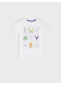 Sinsay - Koszulka z nadrukiem - biały ze sklepu Sinsay w kategorii T-shirty chłopięce - zdjęcie 161214402