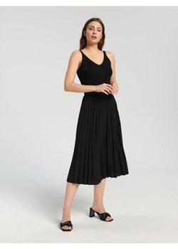 Sinsay - Spódnica midi plisowana - czarny ze sklepu Sinsay w kategorii Spódnice - zdjęcie 161214420