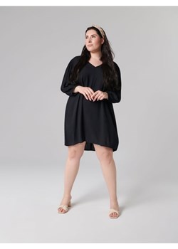 Sinsay - Sukienka mini z bufiastymi rękawami - czarny ze sklepu Sinsay w kategorii Sukienki - zdjęcie 161214543