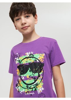 Sinsay - Koszulka SmileyWorld® - fioletowy ze sklepu Sinsay w kategorii T-shirty chłopięce - zdjęcie 161214620