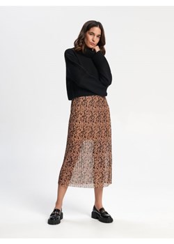 Sinsay - Spódnica midi plisowana - kremowy ze sklepu Sinsay w kategorii Spódnice - zdjęcie 161214824
