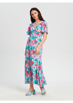 Sinsay - Sukienka maxi ze wzorem - turkusowy ze sklepu Sinsay w kategorii Sukienki - zdjęcie 161214922