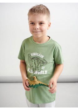 Sinsay - Koszulka z nadrukiem - zielony ze sklepu Sinsay w kategorii T-shirty chłopięce - zdjęcie 161215084