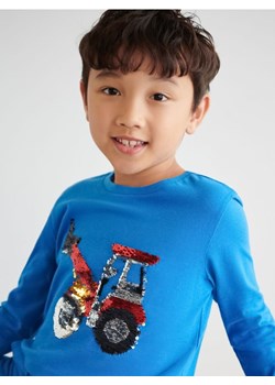 Sinsay - Koszulka z cekinami - niebieski ze sklepu Sinsay w kategorii T-shirty chłopięce - zdjęcie 161215102