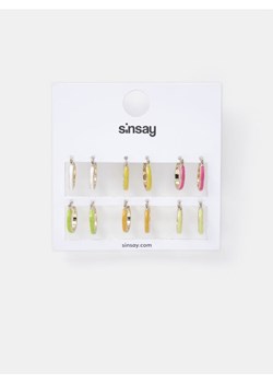 Sinsay - Kolczyki 6 pack - złoty ze sklepu Sinsay w kategorii Kolczyki - zdjęcie 161215382