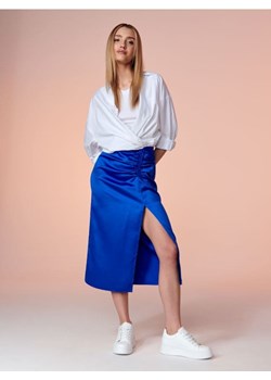 Sinsay - Spódnica midi z rozcięciem - niebieski ze sklepu Sinsay w kategorii Spódnice - zdjęcie 161215522