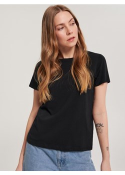 Sinsay - Koszulka bawełniana - czarny ze sklepu Sinsay w kategorii Bluzki damskie - zdjęcie 161216231