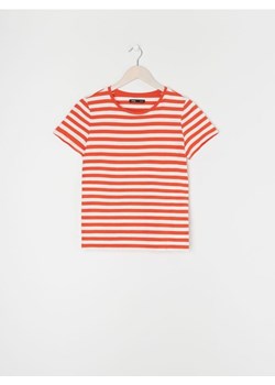 Sinsay - Koszulka w paski - pomarańczowy ze sklepu Sinsay w kategorii Bluzki damskie - zdjęcie 161216252