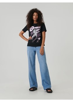 Sinsay - Koszulka z nadrukiem David Bowie - czarny ze sklepu Sinsay w kategorii Bluzki damskie - zdjęcie 161216500