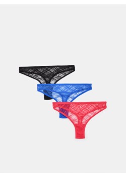 Sinsay - Majtki stringi 3 pack - wielobarwny ze sklepu Sinsay w kategorii Majtki damskie - zdjęcie 161216844