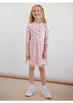 Sinsay - Sukienka z tiulem - różowy ze sklepu Sinsay w kategorii Sukienki dziewczęce - zdjęcie 161217024