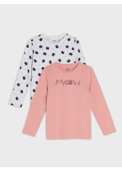 Sinsay - Koszulki 2 pack - różowy ze sklepu Sinsay w kategorii Bluzki dziewczęce - zdjęcie 161217062