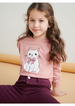 Sinsay - Koszulka z nadrukiem - różowy ze sklepu Sinsay w kategorii Bluzki dziewczęce - zdjęcie 161217070