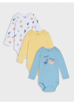 Sinsay - Body 3 pack - niebieski ze sklepu Sinsay w kategorii Body niemowlęce - zdjęcie 161217320