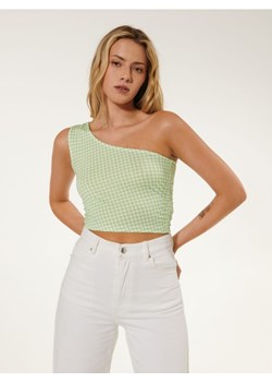 Sinsay - Crop top ze wzorem - zielony ze sklepu Sinsay w kategorii Bluzki damskie - zdjęcie 161217574