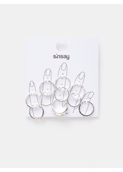Sinsay - Pierścionki 10 pack - srebrny ze sklepu Sinsay w kategorii Pierścionki - zdjęcie 161217712