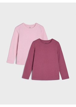 Sinsay - Koszulki 2 pack - różowy ze sklepu Sinsay w kategorii Bluzki dziewczęce - zdjęcie 161218153