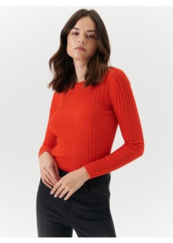 Sinsay - Sweter z wiskozą - pomarańczowy ze sklepu Sinsay w kategorii Swetry damskie - zdjęcie 161218222