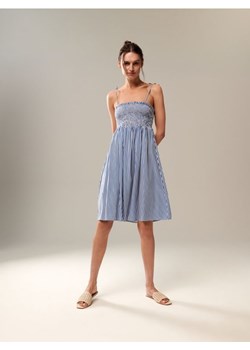 Sinsay - Sukienka mini na ramiączkach - niebieski ze sklepu Sinsay w kategorii Sukienki - zdjęcie 161218393