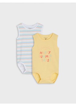 Sinsay - Body 2 pack - żółty ze sklepu Sinsay w kategorii Body niemowlęce - zdjęcie 161218421