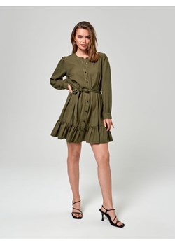 Sinsay - Sukienka mini koszulowa - zielony ze sklepu Sinsay w kategorii Sukienki - zdjęcie 161218531
