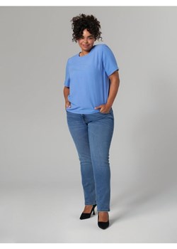 Sinsay - Bluzka z krótkimi rękawami - niebieski ze sklepu Sinsay w kategorii Bluzki damskie - zdjęcie 161218543