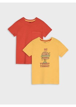 Sinsay - Koszulki 2 pack - żółty ze sklepu Sinsay w kategorii T-shirty chłopięce - zdjęcie 161218803