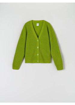 Sinsay - Kardigan dzianinowy - zielony ze sklepu Sinsay w kategorii Swetry damskie - zdjęcie 161223861