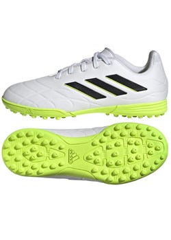 Buty adidas Copa PURE.3 Tf Jr GZ2543 białe białe ze sklepu ButyModne.pl w kategorii Buty sportowe dziecięce - zdjęcie 161225661