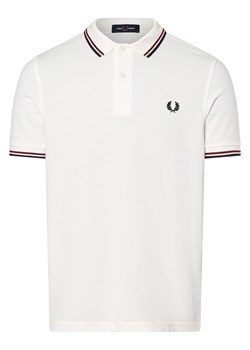 Fred Perry Męska koszulka polo Mężczyźni Bawełna biały jednolity ze sklepu vangraaf w kategorii T-shirty męskie - zdjęcie 161230690