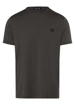Fred Perry T-shirt męski Mężczyźni Bawełna khaki jednolity ze sklepu vangraaf w kategorii T-shirty męskie - zdjęcie 161230692