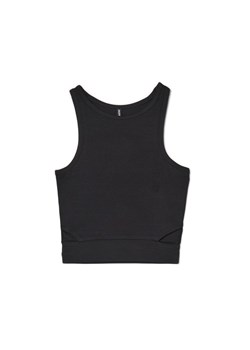 Cropp - Czarny tank top damski - czarny ze sklepu Cropp w kategorii Bluzki damskie - zdjęcie 161234733