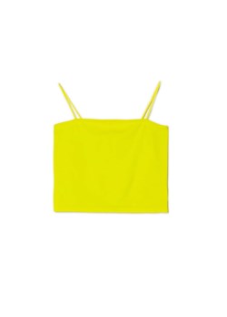 Cropp - Żółty top - zielony ze sklepu Cropp w kategorii Bluzki damskie - zdjęcie 161234742