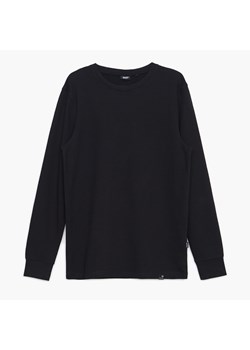 Cropp - Czarna męska koszulka longsleeve - czarny ze sklepu Cropp w kategorii T-shirty męskie - zdjęcie 161234774