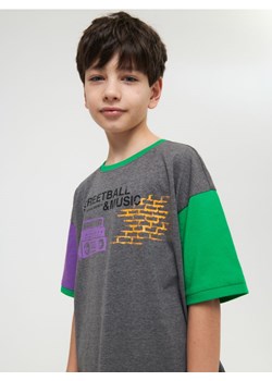 Sinsay - Koszulka z nadrukiem - szary ze sklepu Sinsay w kategorii T-shirty chłopięce - zdjęcie 161240190