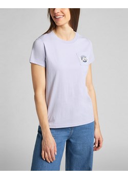 T-shirt Damski Lee Rising Sun Pkt Tee Lavender Dusk L42NEHOA ze sklepu Elwix w kategorii Bluzki damskie - zdjęcie 161242854