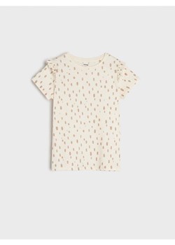 Sinsay - Koszulka - kremowy ze sklepu Sinsay w kategorii Bluzki dziewczęce - zdjęcie 161248311