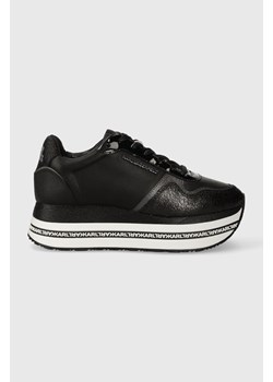 Karl Lagerfeld sneakersy skórzane VELOCITA MAX kolor czarny KL64921 ze sklepu ANSWEAR.com w kategorii Buty sportowe damskie - zdjęcie 161255563