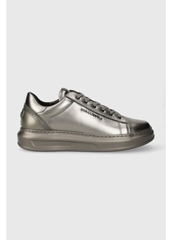Karl Lagerfeld sneakersy skórzane KAPRI MENS KC kolor srebrny KL52575M ze sklepu ANSWEAR.com w kategorii Trampki męskie - zdjęcie 161255574