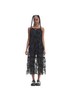 Cropp - Czarna sukienka midi z wzorem tribal - czarny ze sklepu Cropp w kategorii Sukienki - zdjęcie 161262410