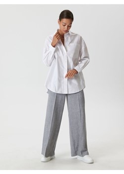 Sinsay - Koszula oversize z kieszeniami - biały ze sklepu Sinsay w kategorii Koszule damskie - zdjęcie 161269134