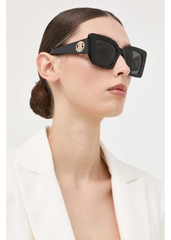 Burberry okulary przeciwsłoneczne DAISY damskie kolor czarny 0BE4344 ze sklepu ANSWEAR.com w kategorii Okulary przeciwsłoneczne damskie - zdjęcie 161269180