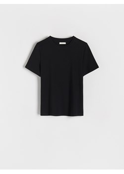 Reserved - T-shirt regular - czarny ze sklepu Reserved w kategorii Bluzki damskie - zdjęcie 161269634