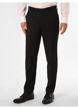 JOOP! Męskie spodnie od garnituru modułowego Mężczyźni Modern Fit wełna ze strzyży czarny jednolity ze sklepu vangraaf w kategorii Spodnie męskie - zdjęcie 161272500