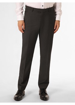 JOOP! Męskie spodnie od garnituru modułowego Mężczyźni Modern Fit wełna ze strzyży antracytowy wypukły wzór tkaniny ze sklepu vangraaf w kategorii Spodnie męskie - zdjęcie 161272501
