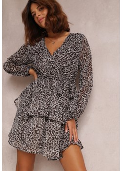 Szara Sukienka Oreithinca ze sklepu Renee odzież w kategorii Sukienki - zdjęcie 161276634
