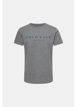 POLO CLUB T-shirt - Szary jasny - Mężczyzna - L (L) ze sklepu Halfprice w kategorii T-shirty męskie - zdjęcie 161276773